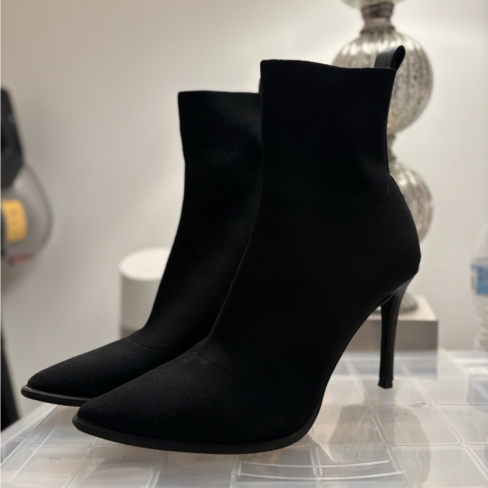Elegant Black Women's Sock Boots
